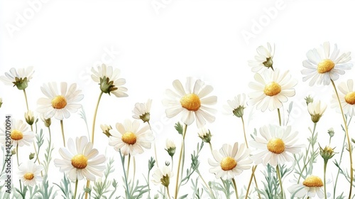 white watercolor flowers on white backdrop. painting flower background. illustration floral nature. Anemone flower wallpaper for greeting cards weddings or birthdays. Copy space. space for text