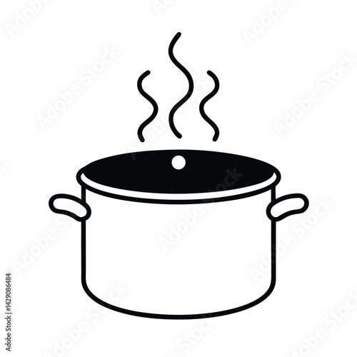 cooking pot vector illustration