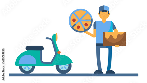 pizza delivery, icon