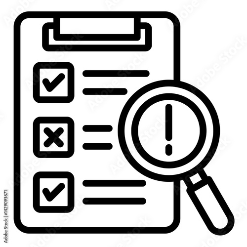 Risk Assessment  Icon Element For Design	