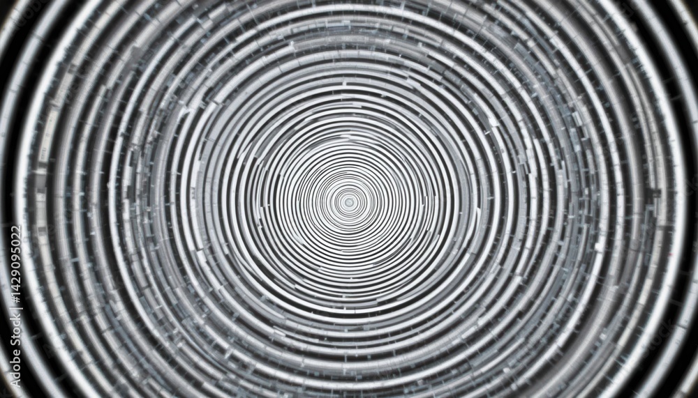 Hypnotic spiral movement abstract design digital art monochrome environment close-up view visual illusion concept for enhanced engagement Hypnotic spiral movement abstract design digital art monochrome environment close-up view visual illusion concept for enhanced engagement