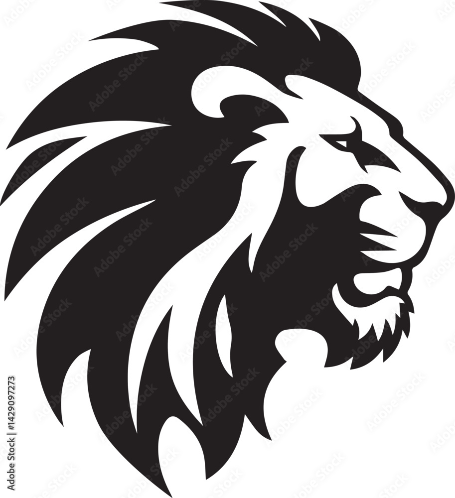 lion logo design silhouette style vector minimal vector art illustration on a white background
lion logo design silhouette style vector minimal vector art illustration on a white background