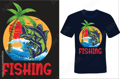 Perfect catch -Retro fishing Graphic tee

