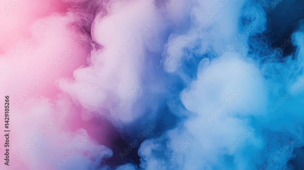 Naklejka premium Spinning pastel smoke, dreamy curve, subtle background