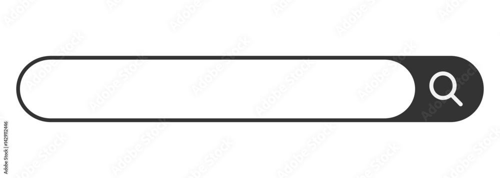 Clean and minimal search bar vector icon set featuring magnifying glass, input fields, and user interface elements Clean and minimal search bar vector icon set featuring magnifying glass, input fields, and user interface elements