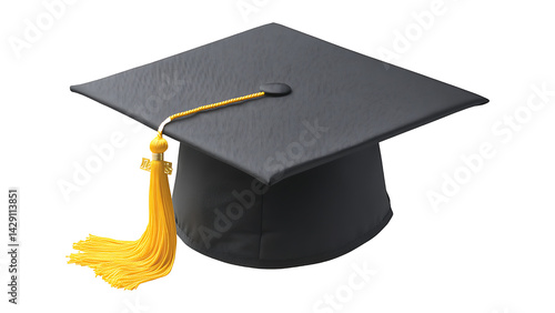 graduation cap on transparent background PNG