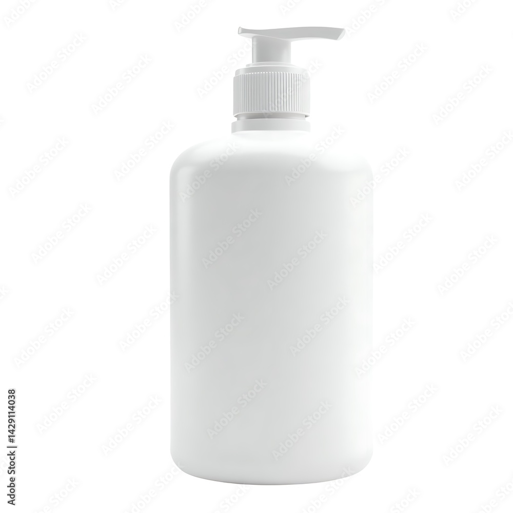 White Pump Bottle Mockup for Soap or Lotion Packaging White Pump Bottle Mockup for Soap or Lotion Packaging