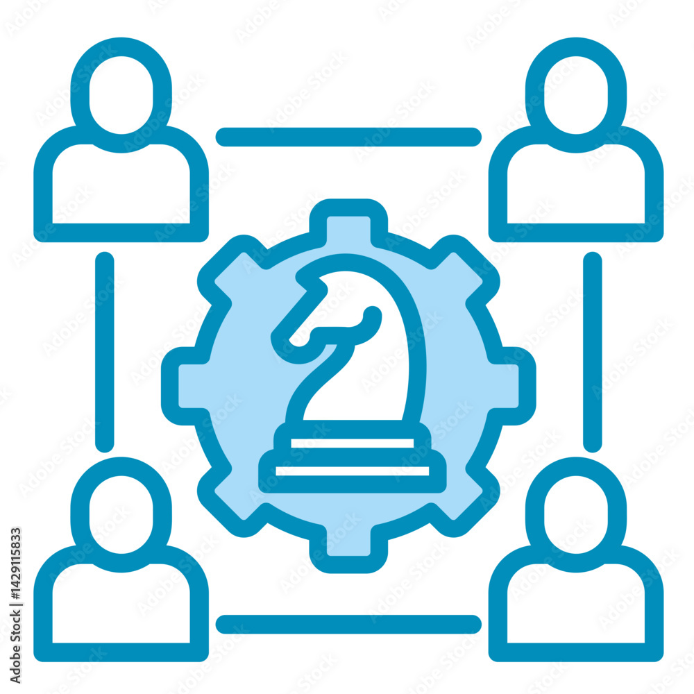 Obraz premium Collaboration Strategy Icon Element For Design 