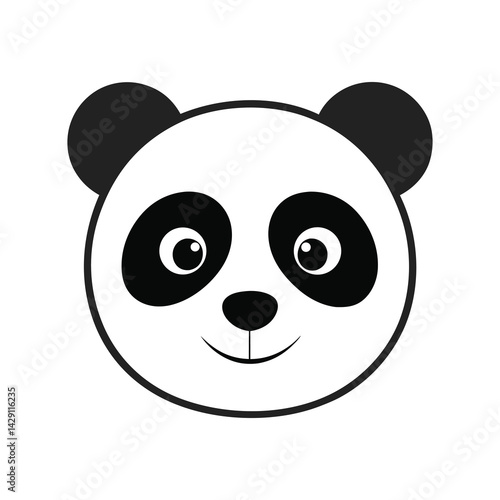 panda with a smile