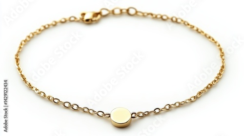 Wallpaper Mural Minimal gold choker with floating dot charm, isolated on white background Torontodigital.ca