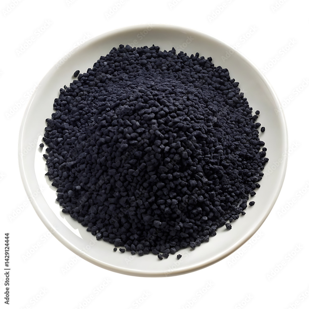 png a plate of activated carbon isolated on white background photo png a plate of activated carbon isolated on white background photo