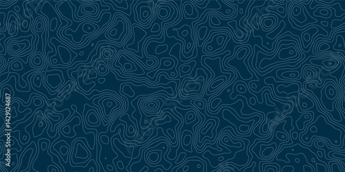 Abstract topographic contours map background, Vector geographic contour map Topographic patterns Vintage outdoors style. World map Template. 