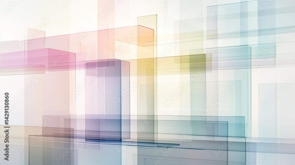 Pastel Window Panels Overlap Pastel Window Panels Overlap