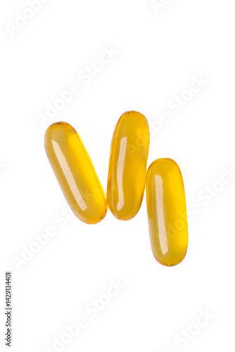 Obraz na płótnie Dietary supplement containing omega 3 fish oil capsules w salonie
