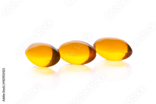 Obraz na płótnie Dietary supplement containing omega 3 fish oil capsules w salonie
