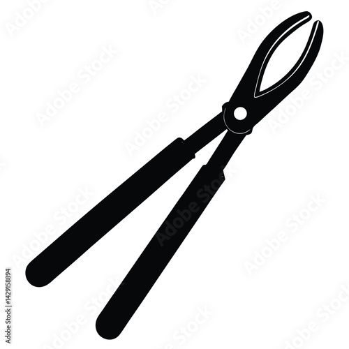 Tongs Vector – Kitchen Utensil Illustration for Cooking, BBQ & Food Design Projects