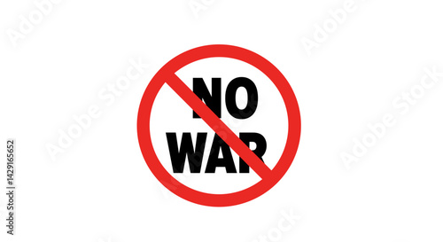  Not a bad call. No war sign in red circle