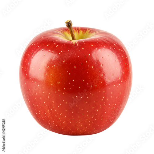 Fresh Red Yellow Apples - Organic Healthy Fruit for Daily Diet & Grocery Needs on transparent background .