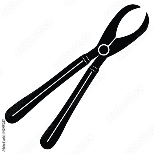 Tongs Vector – Kitchen Utensil Illustration for Cooking, BBQ & Food Design Projects