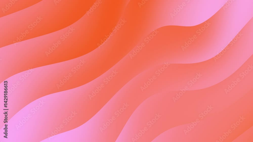 Animación abstracta de ondas y curvas en movimiento suave y fluido, con un gradiente colorido y una estética minimalista, moderna y premium.