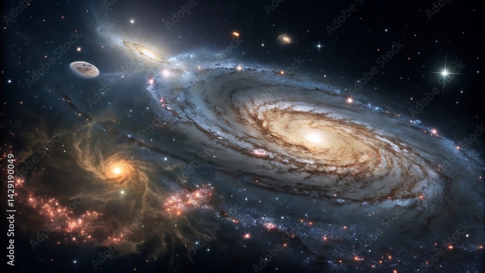 space galaxy with stars space galaxy with stars