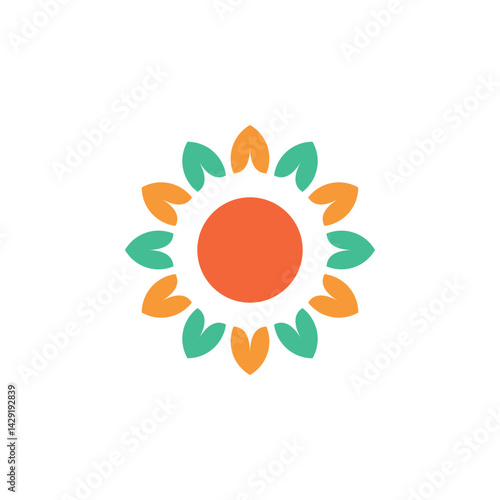 sun flower leaf bright light