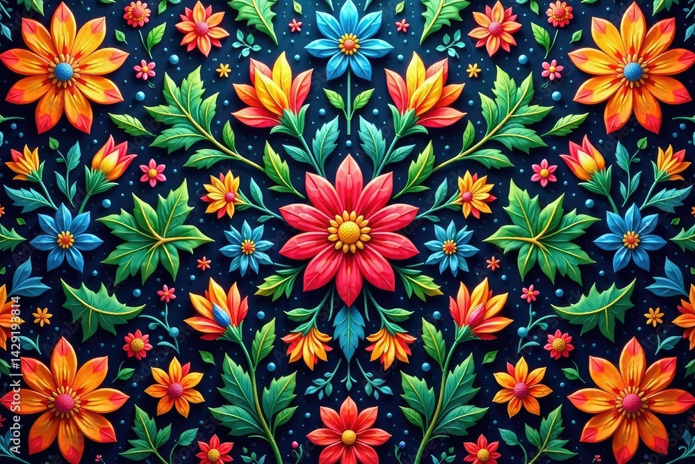 Intricate floral pattern, repeating seamlessly , retro, elegant Intricate floral pattern, repeating seamlessly , retro, elegant
