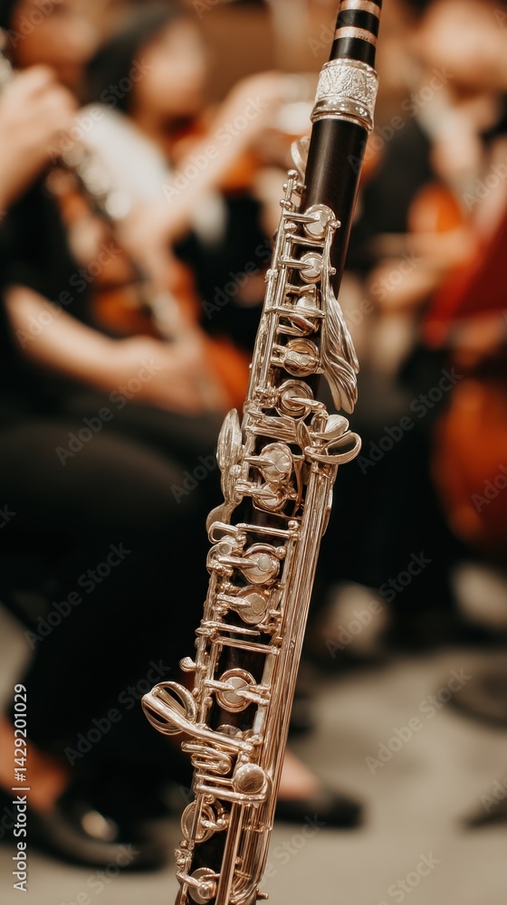 Fototapeta premium Close-up of a double reed instrument
