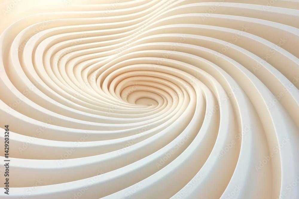 Abstract Cream Colored Swirling Curves Design Abstract Cream Colored Swirling Curves Design