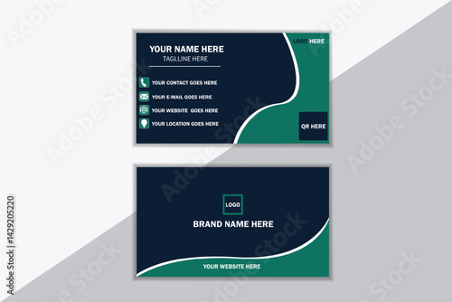 Creative and modern business card template. clean and attractive business card .