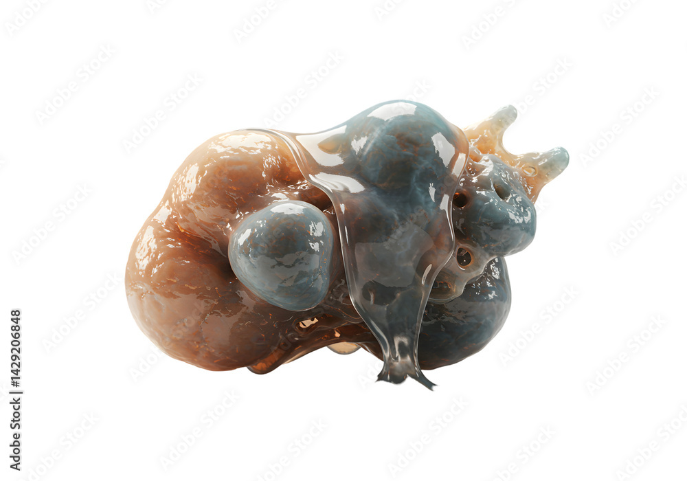 Fototapeta premium Stunning Microscopic Image: Close-Up of a Rare Sea Slug