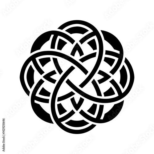 Celtic Knot Silhouette vector illustration