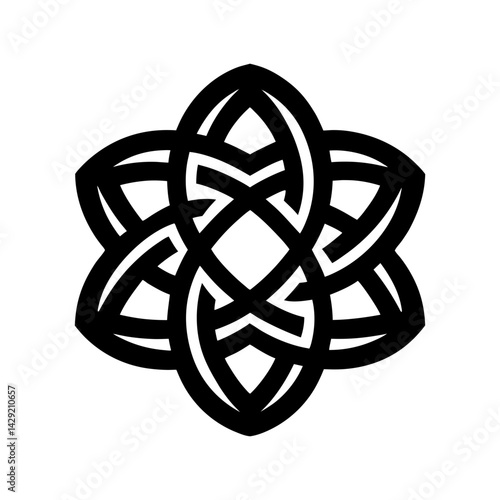 Celtic Knot Silhouette vector illustration
