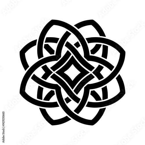Celtic Knot Silhouette vector illustration