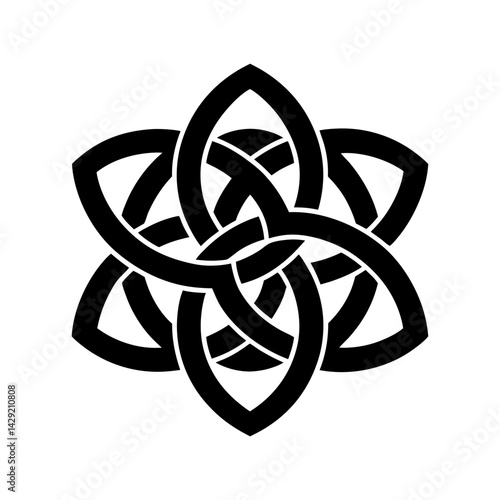 Celtic Knot Silhouette vector illustration