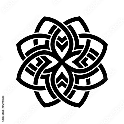 Celtic Knot Silhouette vector illustration