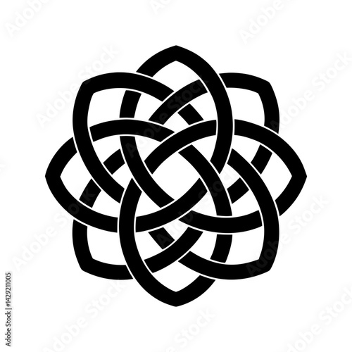Celtic Knot Silhouette vector illustration