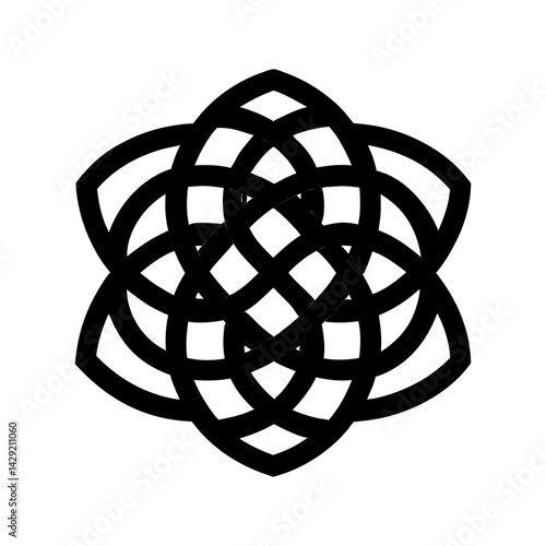 Celtic Knot Silhouette vector illustration