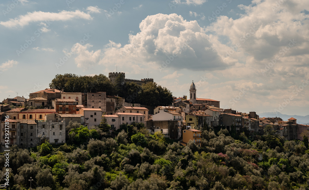 Obraz premium Monteroduni, Molise. Spectacular spring views