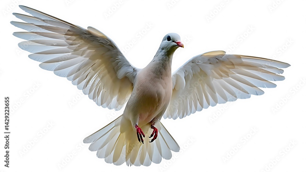 Obraz premium White dove in flight