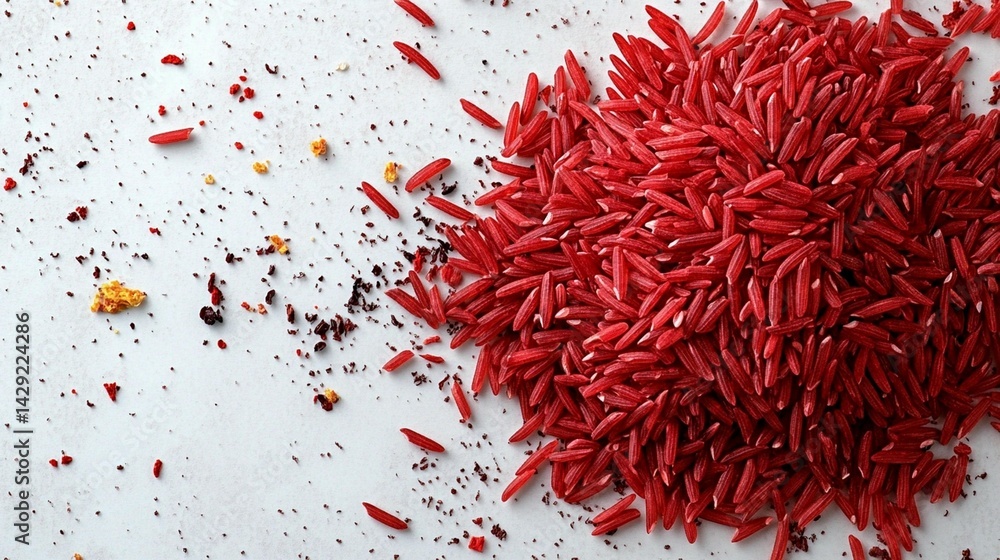 Naklejka premium Bold red and white abstract design high impact visual contrast