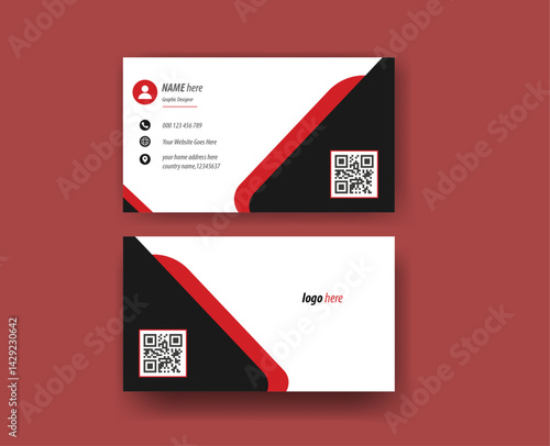 Business CardModern Serif Typography Real Estate Card 44