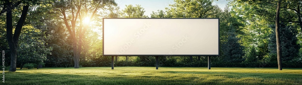Fototapeta premium Surrounded by trees and grass under bright sunshine.