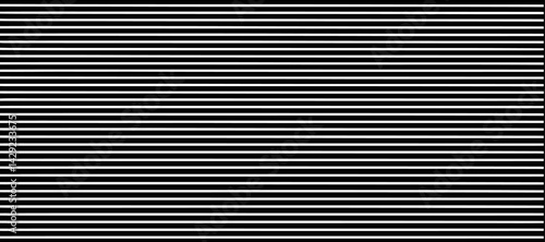 A minimalist abstract pattern featuring evenly spaced thin straight black lines on a white background. The lines are straight and parallel, creating a clean and structured design. There are slight ran