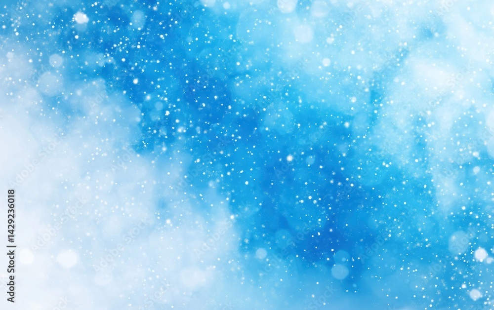 Abstract Winter Background With Falling Snow Abstract Winter Background With Falling Snow