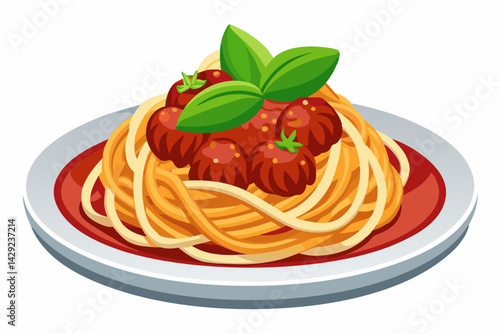 Bolognese Flat Minimalistic Vector Illustration
Watercolor Bowl Of Pasta With Marinara Sauce
Watercolor Pasta Pomodoro Illustration
Hearty Italian Cuisine Vector Illustration
Italian Pasta Noodles Men