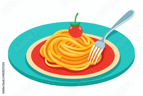 Bolognese Flat Minimalistic Vector Illustration
Watercolor Bowl Of Pasta With Marinara Sauce
Watercolor Pasta Pomodoro Illustration
Hearty Italian Cuisine Vector Illustration
Italian Pasta Noodles Men