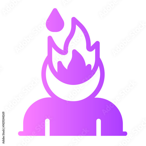 burnout gradient icon