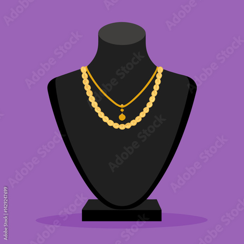 necklace and earrings