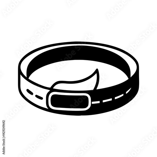 belt icon, belt silhouette vector illustration-Editable Vector Art of belt,belt vector